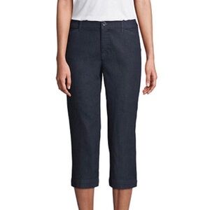 St. John’s Bay Women’s Size 16 Capri Jeans Stretch Dark Wash Modern